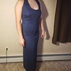 Navy Blue Halter Dress